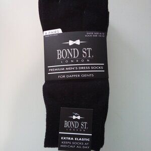 Bond St London Men's Sock 8 Pairs. BRAND NEW, Value Pack. 72% Cotton